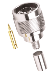 N-Male / Plug Connector for LMR-200 / LMR-240 Cables