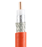 30' Plenum Cable (Fire Rated) SureCall SC400 Coaxial with N-Male Connector (Orange Color Thirty Feet Coax)