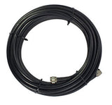 2' SureCall 400 Coaxial Cable with N-Male Connectors (Black Two Feet Coax Cables)