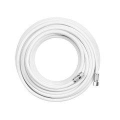 20' SureCall 400 Coaxial Cable with N-Male Connector (White Twenty Feet Coax Cables)
