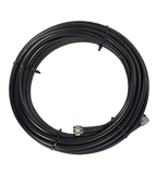 30' SureCall 400 Coaxial Cable with N-Male Connector (Black Thirty Feet Coax Cables)