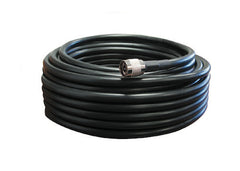 75' SureCall 400 Coaxial Cable with N-Male Connectors (Black Seventy Five Feet Coax Cables)