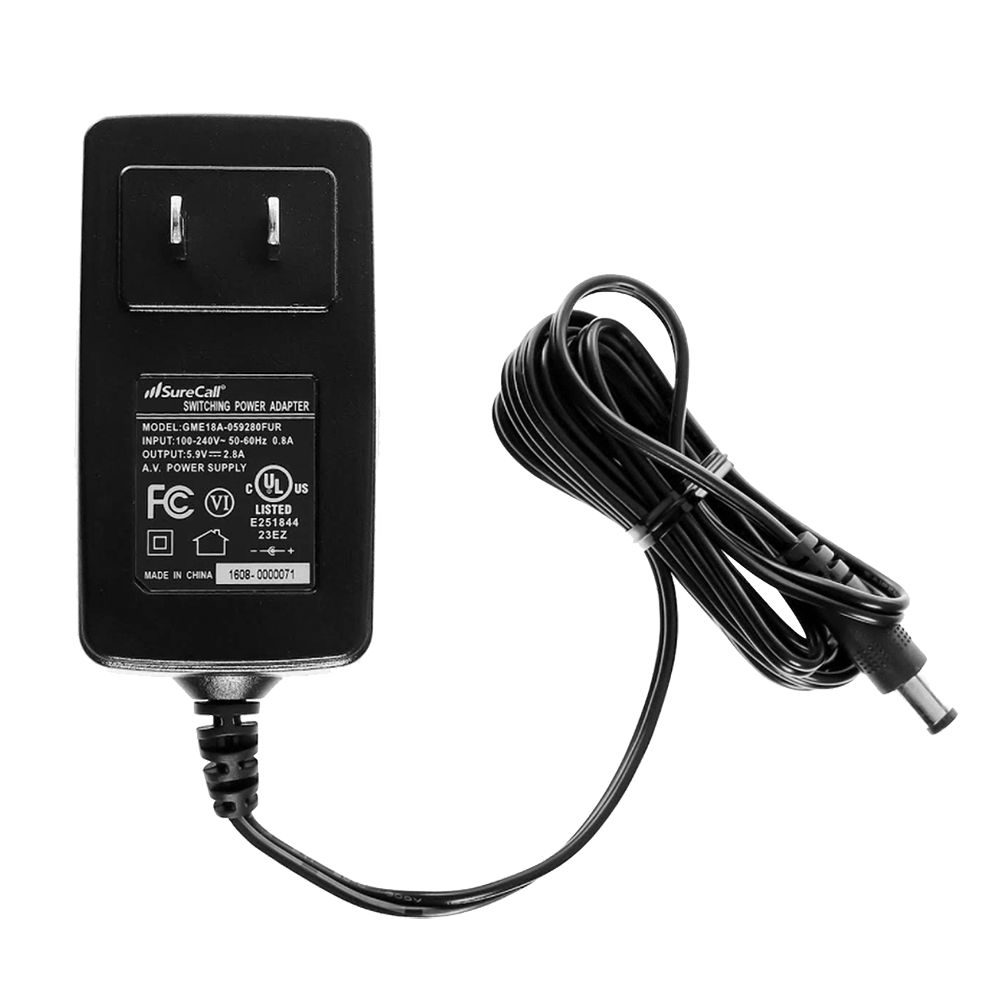 AC Power Supply for SureCall Fusion4Home, Flare (SC-AC-5.9V2.8A-B)