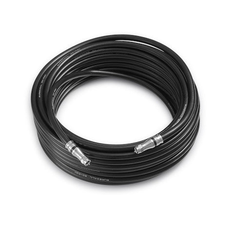 100' RG-11 Coaxial Cable with F-Male Connector (Black Hundred Feet Coax Cables)