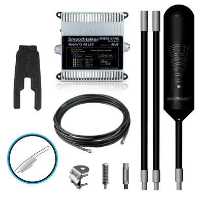 SmoothTalker Trucker X6 Xtube Pro using Hardwire Power Supply & 50dB or 55dB Extreme Power Kits With X Tube Omni High Gain Antenna