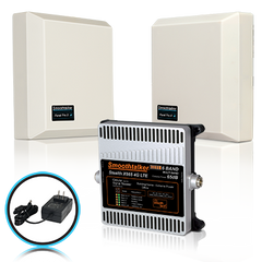 SmoothTalker Extreme Power Stealth X6-65 dB 7500 Ft² 3G 4G LTE 6 Band Building Signal Booster w/ 2 High Gain Directional Panel Antennae