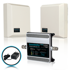 SmoothTalker Extreme Power Stealth X6 72 or 70 dB 14,000 Ft² 3G 4G LTE 6 Band Building Signal Booster w/ 2 High Gain Directional Panel Antennae