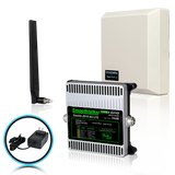 SmoothTalker High Power Stealth Z6-72 dB or 70 dB 12,000 Ft² 3G 4G LTE 6 Band Building Signal Booster w/Omni Interior & Panel Exterior Antenna