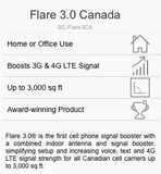 SureCall Flare 3.0 Canada 3G 4G LTE Signal Booster For Home/Office 3000 sq. ft.