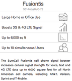 SureCall 4G Fusion5s 2.0 Yagi/ Dome w/Sentry Remote Monitoring